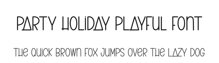 Party Holiday Playful Font by creativeletter — Script Handwritten Font