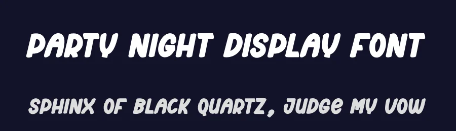 Party Night Display Font by creativeletter — Display Font — thumbnail 2