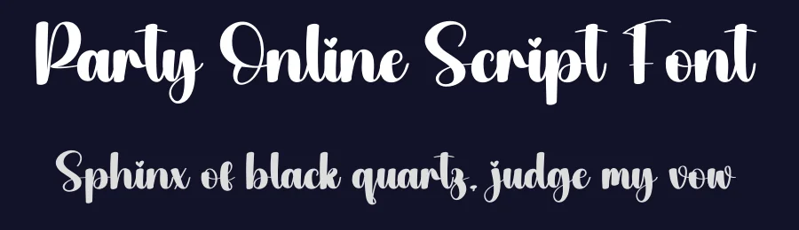 Party Online Script Font by creativeletter — Script Handwritten Font — thumbnail 2