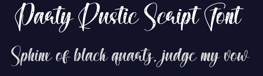 Party Rustic Script Font by creativeletter — Script Handwritten Font — thumbnail 2