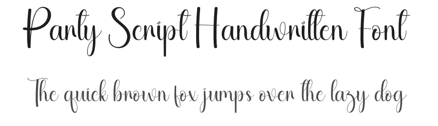Party Script Handwritten Font by andikastudio — Script Handwritten Font