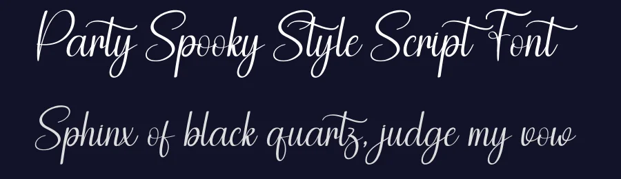 Party Spooky Style Script Font by creativeletter — Script Handwritten Font — thumbnail 2