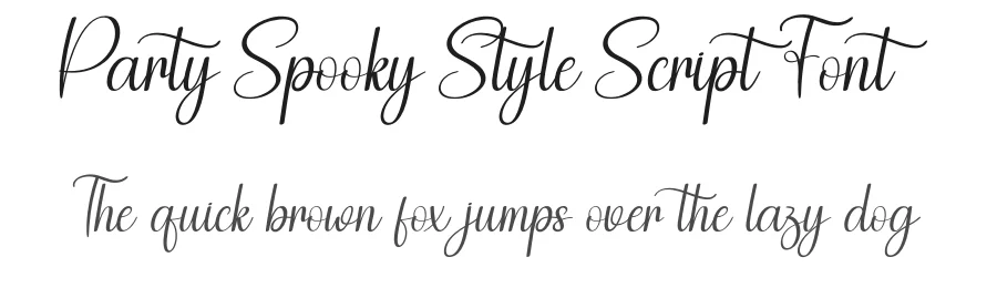 Party Spooky Style Script Font by creativeletter — Script Handwritten Font