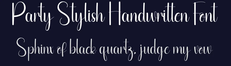 Party Stylish Handwritten Font by andikastudio — Script Handwritten Font — thumbnail 2