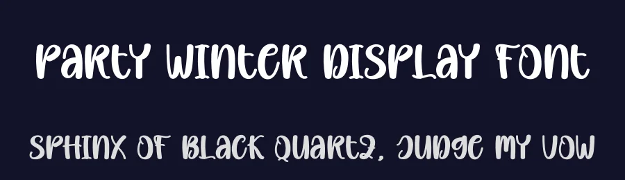 Party Winter Display Font by andikastudio — Display Font — thumbnail 2