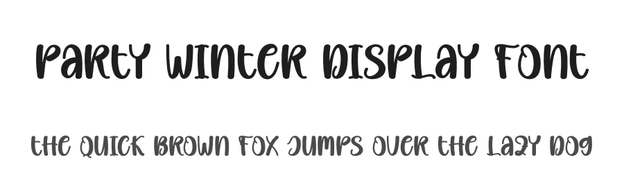 Party Winter Display Font by andikastudio — Display Font