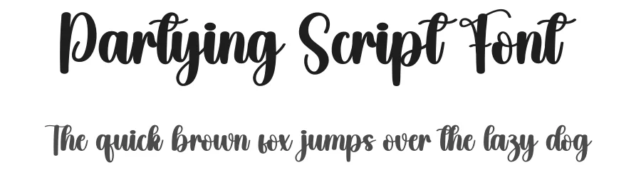 Partying Script Font by creativeletter — Script Handwritten Font
