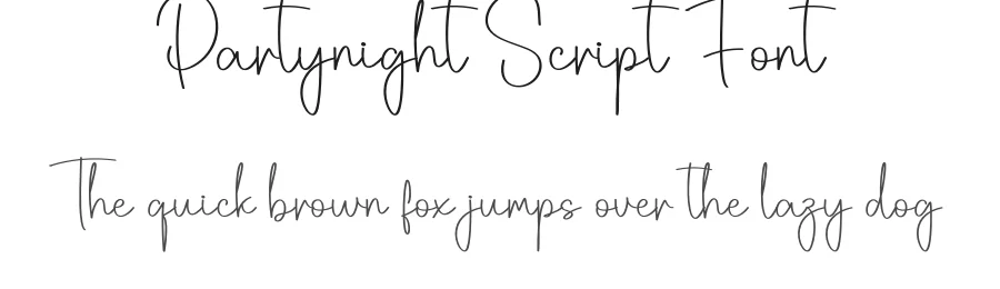 Partynight Script Font by creativeletter — Script Handwritten Font