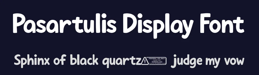 Pasartulis Display Font by Kong Font — Display Font — thumbnail 2