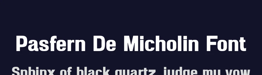 Pasfern De Micholin Font by SlideShoot — Sans Serif Font — thumbnail 2
