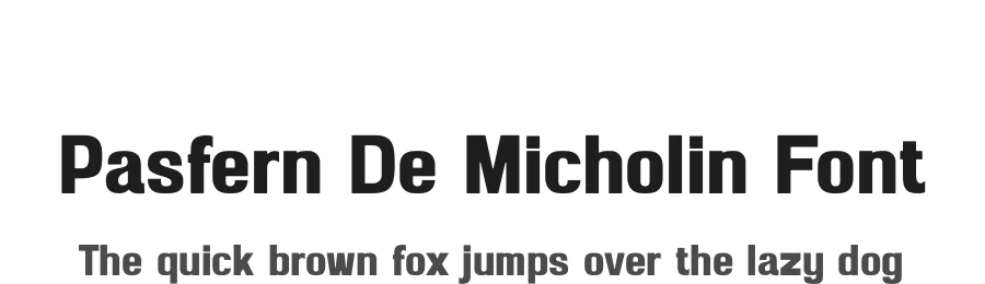 Pasfern De Micholin Font by SlideShoot — Sans Serif Font