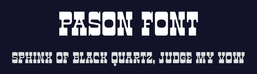 Pason Font by The Native Saint Club — Slab Serif Font — thumbnail 2