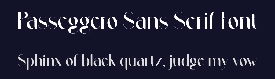 Passeggero Sans Serif Font by Sarah Horiuchi — Display Font — thumbnail 2