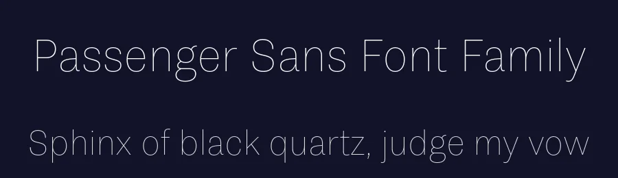 Passenger Sans Font Family by Indian Type Foundry — Sans Serif Font — thumbnail 2