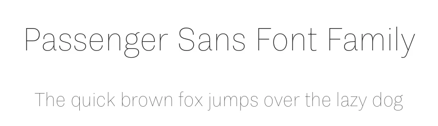 Passenger Sans Font Family by Indian Type Foundry — Sans Serif Font