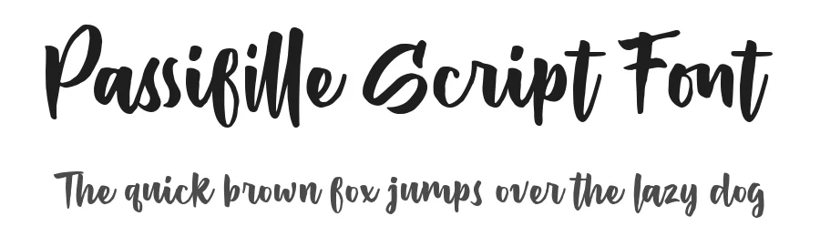 Passifille Script Font by fontkong — Script Handwritten Font