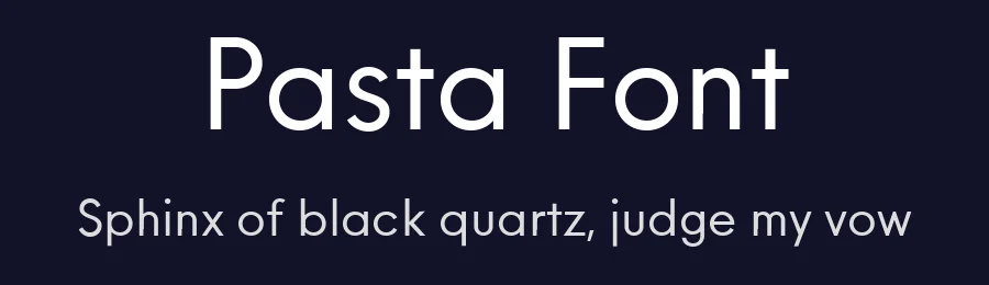 Pasta Font by The Jigsaw Foundry — Sans Serif Font — thumbnail 2