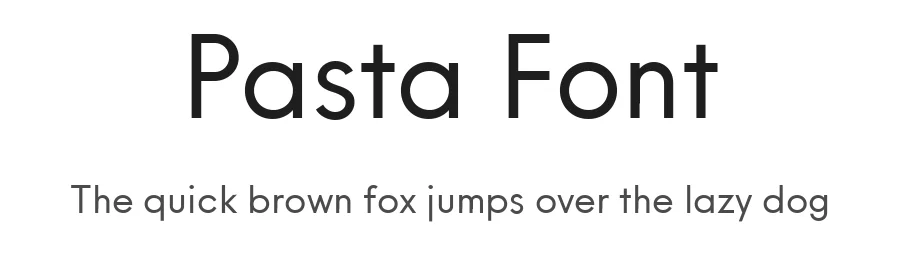 Pasta Font by The Jigsaw Foundry — Sans Serif Font