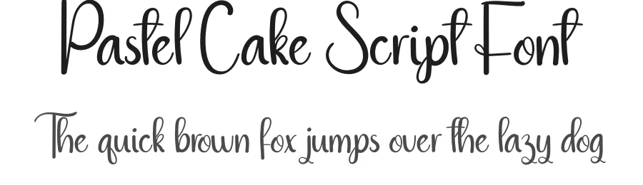 Pastel Cake Script Font by andikastudio — Script Handwritten Font