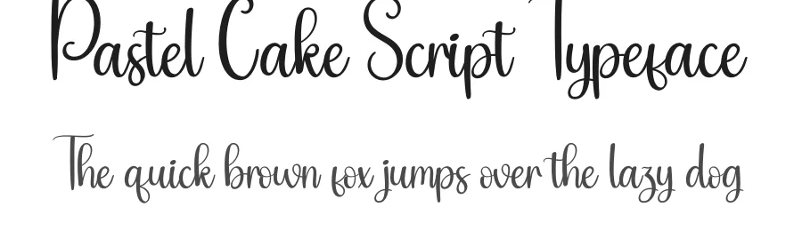 Pastel Cake Script Typeface by andikastudio — Script Handwritten Font