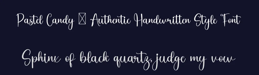 Pastel Candy – Authentic Handwritten Style Font by freshtypeink — Script Handwritten Font — thumbnail 2