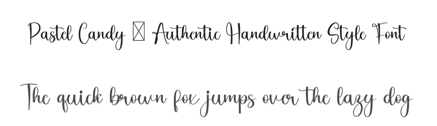 Pastel Candy – Authentic Handwritten Style Font by freshtypeink — Script Handwritten Font