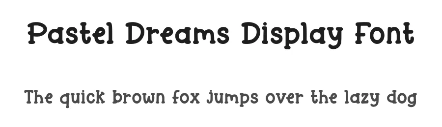 Pastel Dreams Display Font by Craftedtype — Decorative Font