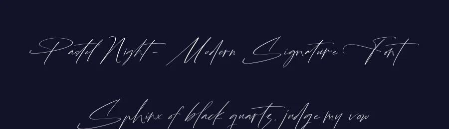 Pastel Night – Modern Signature Font by stylishtype.co — Script Handwritten Font — thumbnail 2