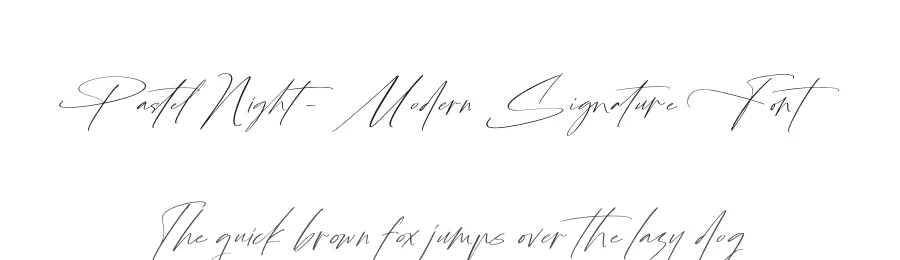 Pastel Night – Modern Signature Font by stylishtype.co — Script Handwritten Font