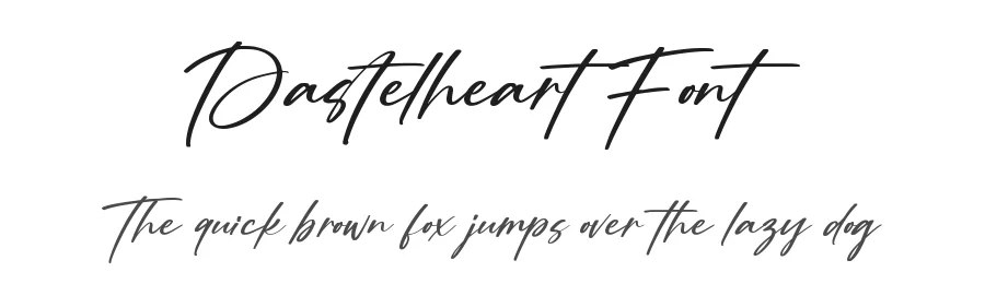 Pastelheart Font by qwrtype — Script Handwritten Font