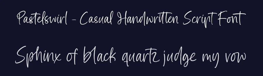 Pastelswirl – Casual Handwritten Script Font by stylishtype.co — Script Handwritten Font — thumbnail 2
