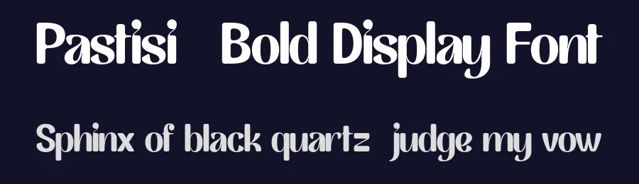 Pastisi – Bold Display Font by Pikgura Type — Display Font — thumbnail 2