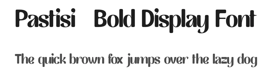 Pastisi – Bold Display Font by Pikgura Type — Display Font