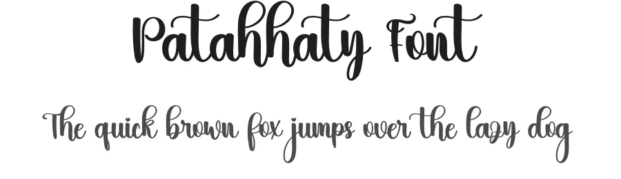 Patahhaty Font by freshtypeink — Script Handwritten Font