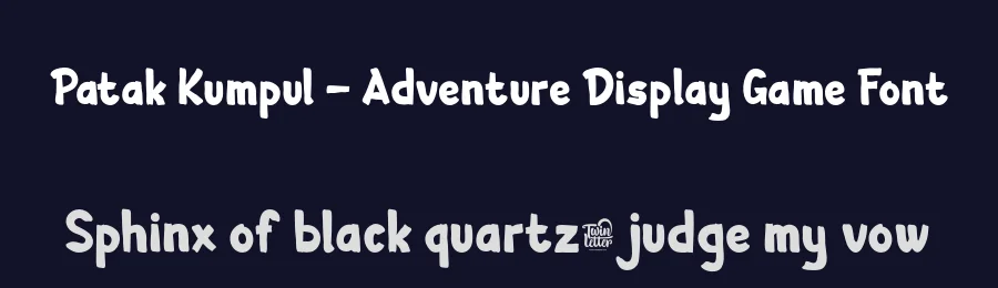 Patak Kumpul – Adventure Display Game Font by twinletter — Script Handwritten Font — thumbnail 2