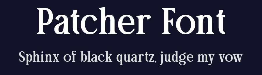 Patcher Font by Say Studio — Display Font — thumbnail 2