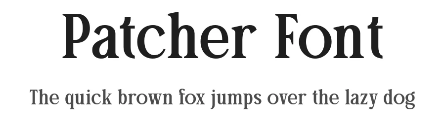Patcher Font by Say Studio — Display Font