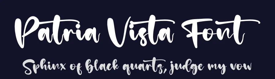 Patria Vista Font by perspectype — Script Handwritten Font — thumbnail 2