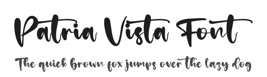 Patria Vista Font by perspectype — Script Handwritten Font