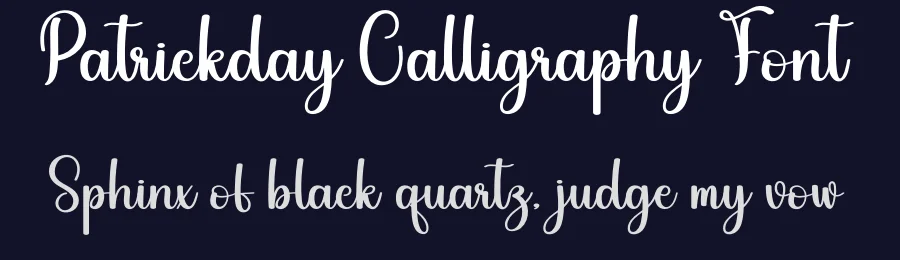 Patrickday Calligraphy Font by andikastudio — Script Handwritten Font — thumbnail 2