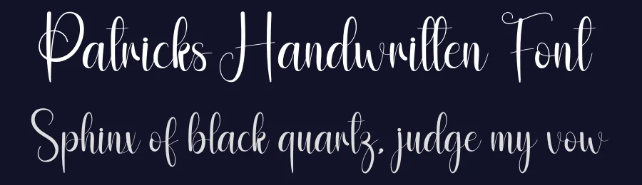 Patricks Handwritten Font by andikastudio — Script Handwritten Font — thumbnail 2
