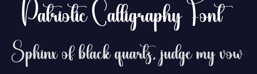 Patriotic Calligraphy Font by creativeletter — Script Handwritten Font — thumbnail 2