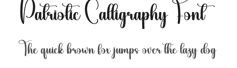 Patriotic Calligraphy Font by creativeletter — Script Handwritten Font