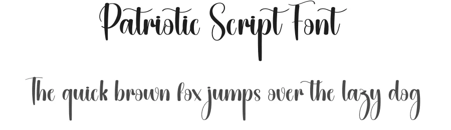 Patriotic Script Font by creativeletter — Script Handwritten Font