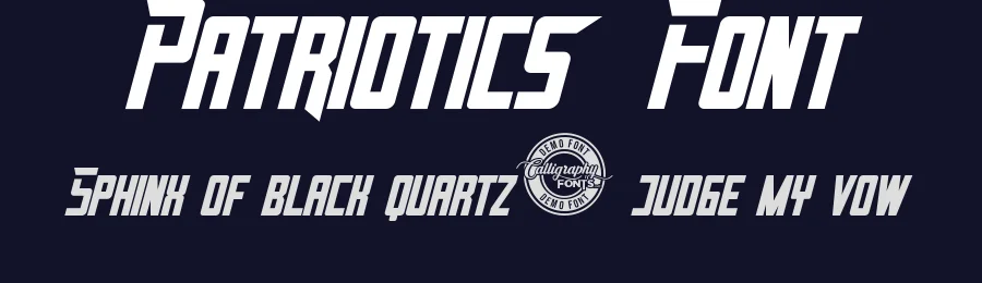 Patriotics Font by CalligraphyFonts.net — Sans Serif Font — thumbnail 2