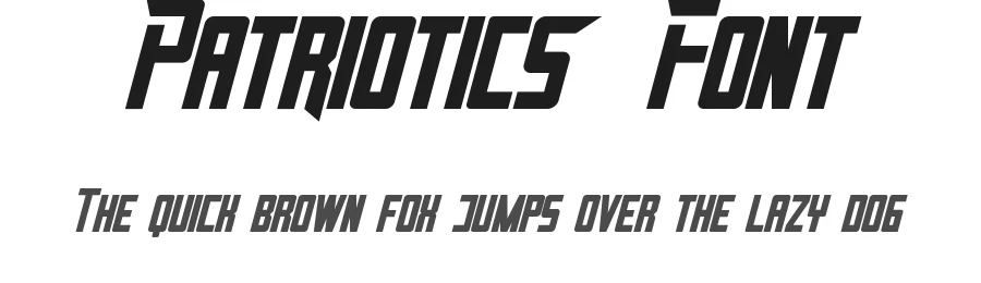 Patriotics Font by CalligraphyFonts.net — Sans Serif Font