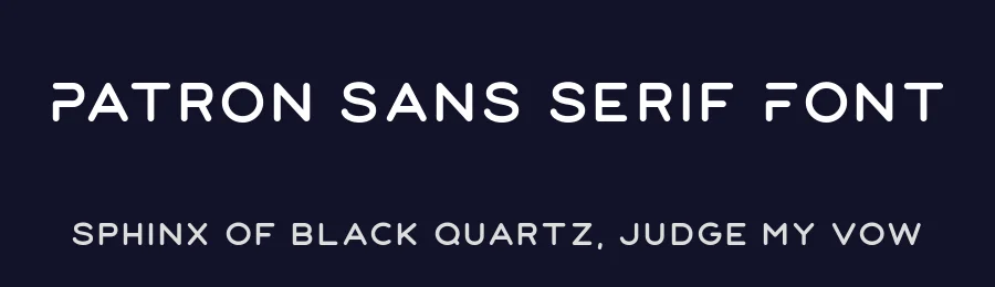Patron Sans Serif Font by Shaped Fonts — Sans Serif Font — thumbnail 2