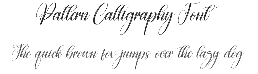 Pattern Calligraphy Font by creativeletter — Script Handwritten Font