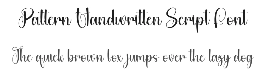 Pattern Handwritten Script Font by creativeletter — Script Handwritten Font