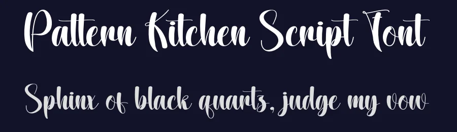Pattern Kitchen Script Font by creativeletter — Script Handwritten Font — thumbnail 2